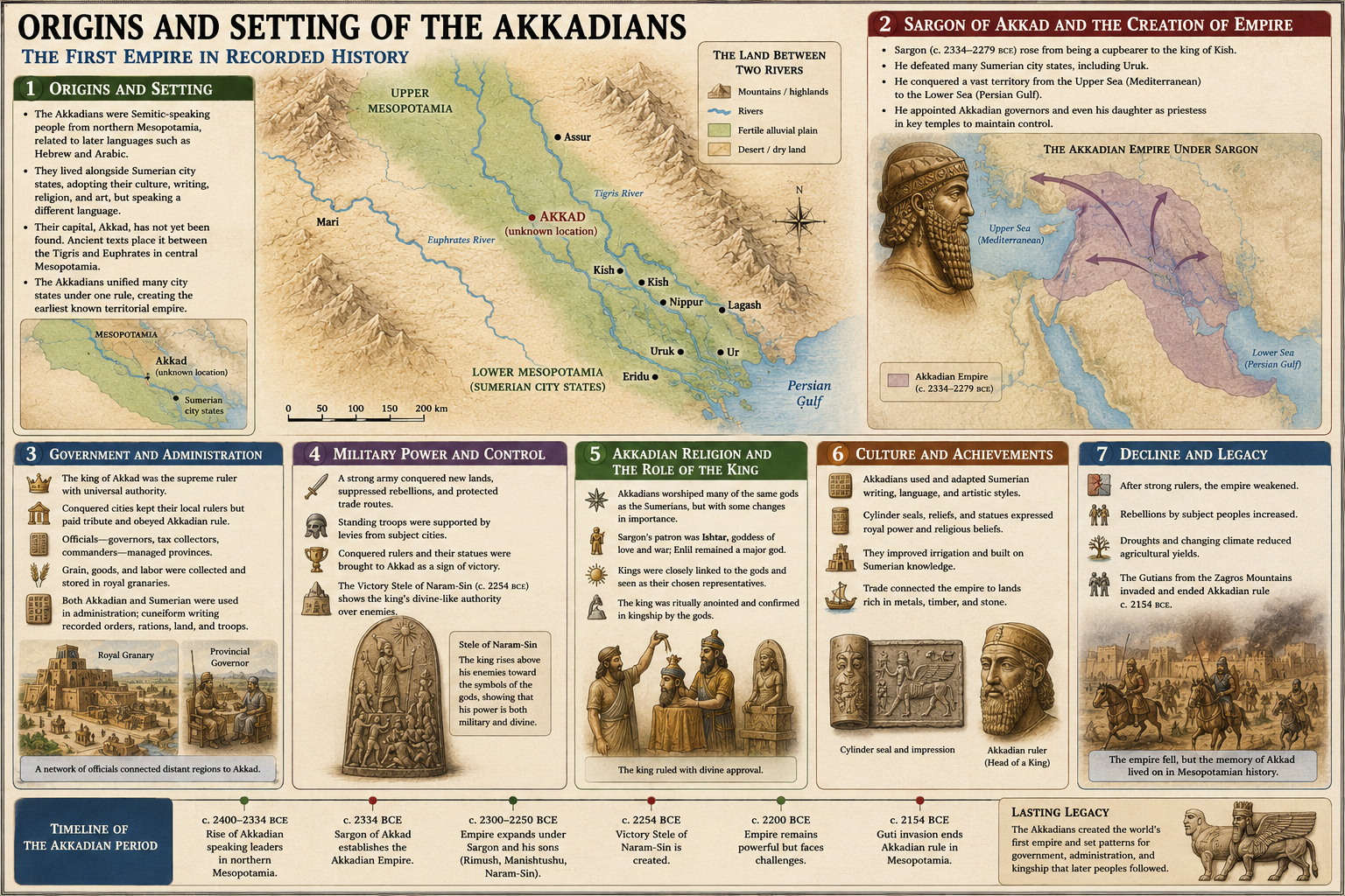 Origins and setting of the Akkadians